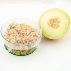 Dotz Siliconen vershouddeksels ø 11 - 14 cm transparant 4-pack< Vershouddozen