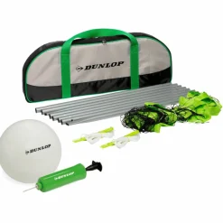 Dunlop Volleybalset groen zwart grijs< Buitenspelen & Spelletjes