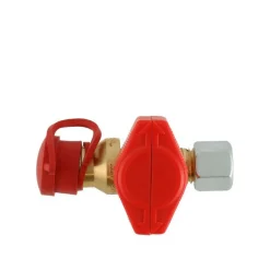 Gaskoppelstukken-DWS afsluitkraan met snelkoppeling 8 mm -  knelkoppeling 8 mm