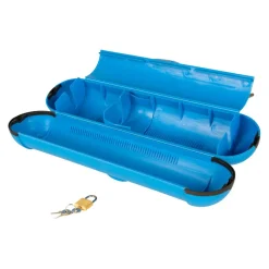 Camping Elektra-DWS Camping  CEE Stekker veiligheidsbox blauw
