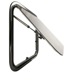 DWS Camping  Klapraam getint inclusief combihor wit 700 x 450  mm< Ramen & Toebehoren