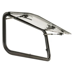 DWS Camping  Klapraam getint inclusief combihor wit 700 x 450  mm< Ramen & Toebehoren