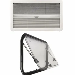 Ramen & Toebehoren-DWS Camping  Klapraam transparant inclusief combihor wit 500 x  300 mm