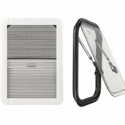 Ramen & Toebehoren-DWS Camping  Klapraam transparant inclusief combihor wit 350 x  500 mm