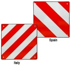 DWS Camping  Markeringsbord voor Spanje en Italie< Fietsendragers