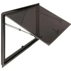 Ramen & Toebehoren-DWS Camping  Rechthoekig klapraam inclusief combihor zwart  900 x 500 mm