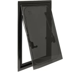 DWS Camping  Rechthoekig klapraam inclusief combihor zwart 350 x 500 mm< Ramen & Toebehoren