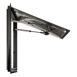 DWS Camping  Rechthoekig klapraam inclusief combihor zwart 350 x 500 mm< Ramen & Toebehoren