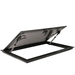 Ramen & Toebehoren-DWS Camping  Rechthoekig klapraam inclusief combihor zwart  700 x 450 mm