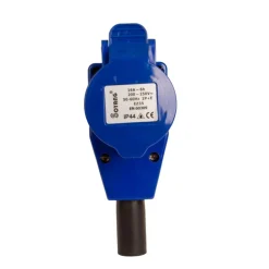 Camping Elektra-DWS Haakse koppeling CEE/Schuko 230 volt