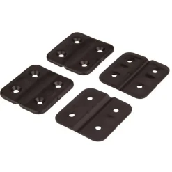 Hang- & Sluitwerk-DWS Kunststof scharnieren zwart 4 stuks