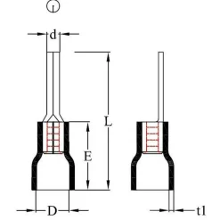 Kabels-DWS Penstekker geel per 10 stuks