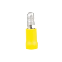 Kabels-DWS Rondstekker 5 mm geel per 10 stuks