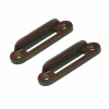 DWS Schootplaatje bruin per 2 stuks< Hang- & Sluitwerk