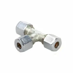 Gaskoppelstukken-DWS T-stuk knelkoppeling 10 mm staal