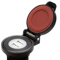 Camping Elektra-DWS USB Dual inbouw wandcontactdoos 12 - 24V