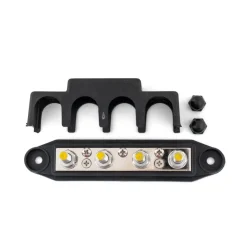 Kabels-DWS Verdeelstrip met afdekkap 4 punts zwart