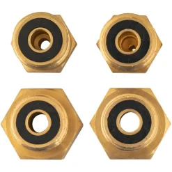 DWS Verloopset europa messing< Gaskoppelstukken