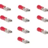 Kabels-DWS Vlakstekkerhuls 4,8 mm rood per 10 stuks