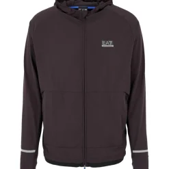 EA7 Dynamic Athlete Hooded trainingsjack heren brown< Trainingsjack