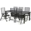 ENGARDEN by Kettler  Strek 220 Siero 6 verstelbaar tuinset antraciet< Tuinsets