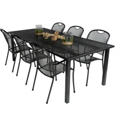 Tuinsets-ENGARDEN by Kettler  Strek 220 Kos 6 tuinset antraciet