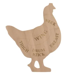 Hulpmiddelen-Esschert Design  Kip snijplank