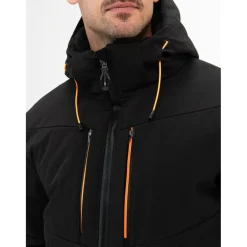 Falcon Boris softshell winterjas heren black< Ski Jassen|Wintersport