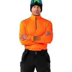 Falcon Denzel skipully heren shocking orange< Skipullies|Wintersport