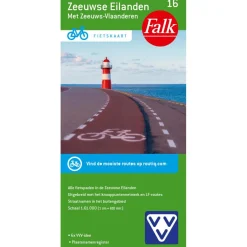 Reisboeken & Kaarten-Falk 16 Zeeuwse Eilanden en Zeeuws-Vlaanderen fietskaart