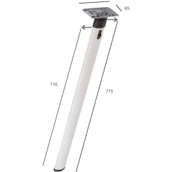 Fawo Klaptafelpoot met bovenknik lichtgrijs< Tafelpoten