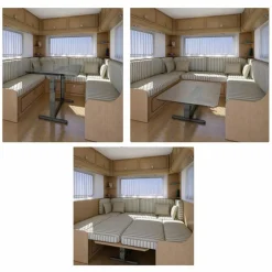 Fawo Krause tafelpoot 600 mm lichtgrijs< Tafelpoten