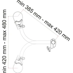 Fietsendragers-Fiamma Bike-Block Pro S 3 fietsklem aluminium
