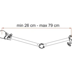 Fiamma Bike-Block Pro S D3 fietsklem deep black< Fietsendragers