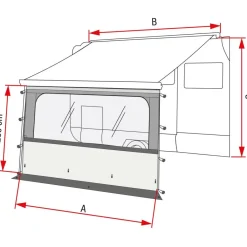 Voorwanden-Fiamma Blocker Pro 440 voorwand 415 x 200 cm