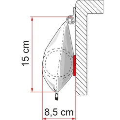 Fiamma Caravanstore 310 XL zakluifel - Royal Grey< Zakluifels