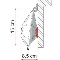 Fiamma CaravanStore 255 zakluifel - Royal Grey< Zakluifels