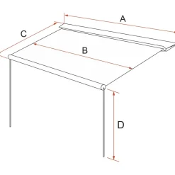 Zakluifels-Fiamma CaravanStore 225 zakluifel - Royal Grey
