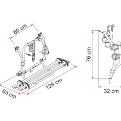 Fiamma Carry Bike Volkswagen T2 fietsendrager black< Fietsendragers