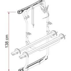 Fiamma Carry-Bike DJ fietsendrager bevestigingsset voor  Sprinter 2006-2018 Crafter 2006-2016 deep black< Fietsendragers