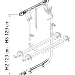 Fiamma Carry-Bike DJ fietsendrager bevestigingsset voor  Transit vanaf 2014 deep black< Fietsendragers