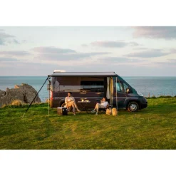 Fiamma F80s 425 cassetteluifel deep black - Royal Grey  V25< Cassetteluifels