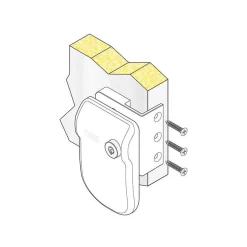 Beveiliging-Fiamma Safe Door Frame 3 veiligheidsslot zwart
