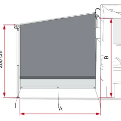 Fiamma Side Block F45 F80s zijwand< Zijwanden
