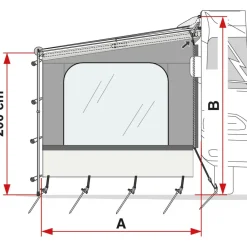 Zijwanden-Fiamma Side W Caravanstore F35 zijwand