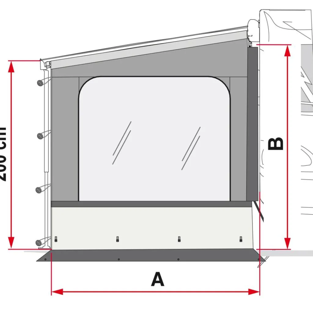 Fiamma Side W Pro F45 F65 F80 zijwand< Zijwanden