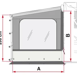Fiamma Side W Pro XXL F45 F65 F80 zijwand< Zijwanden