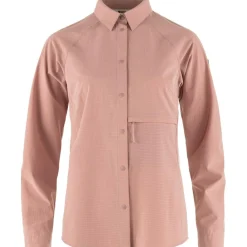 Fjällräven Abisko Trekking blouse dames dusty rose< Outdoor Shirt