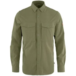 Fjällräven Abisko Trekking LS overhemd heren light olive< Outdoor Shirt