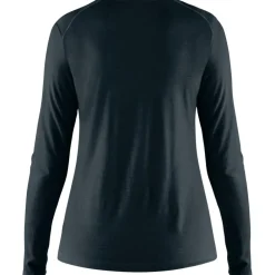 Fjällräven Abisko Wool LS shirt dames dark navy< Outdoor Shirt